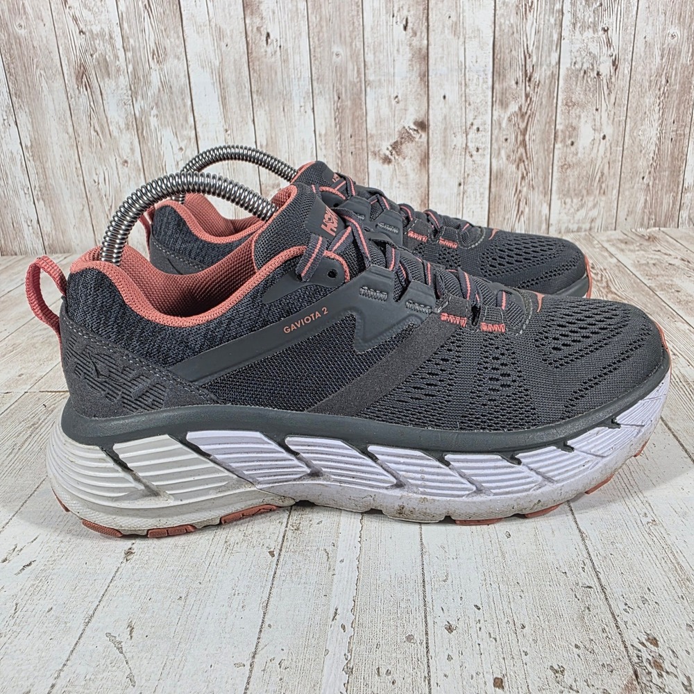Hoka One One Gaviota 2 Womens 8 Running Shoes Dark Shadow Lantana 1099630 DSLN